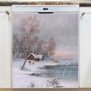 Beautiful Winter Painting #4 Magnetic Dishwasher Door Cover