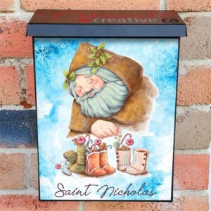 Saint Nicholas Colonial Mailbox Cover