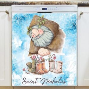 Saint Nicholas Magnetic Dishwasher Door Cover