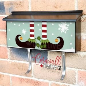 Cute Christmas Elf Legs Wall-mounted Townhouse Mailbox Cover