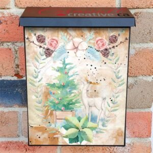 Cotton Flower Christmas #1 Colonial Mailbox Cover