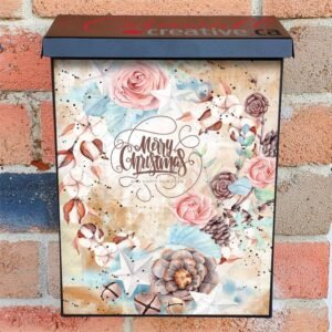 Cotton Flower Christmas #2 Colonial Mailbox Cover