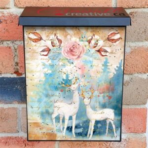 Cotton Flower Christmas #4 Colonial Mailbox Cover