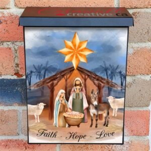 The Holy Family Colonial Mailbox Cover