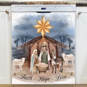 The Holy Family Magnetic Dishwasher Door Cover