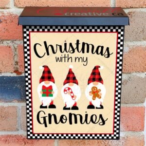Christmas with my Gnomies Colonial Mailbox Cover