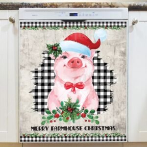 Farmhouse Piglet Magnetic Dishwasher Door Cover
