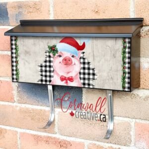 Farmhouse Piglet Wall-mounted Townhouse Mailbox Cover