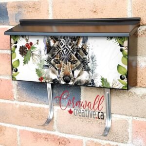 Scandinavian Winter Wolf Wall-mounted Townhouse Mailbox Cover