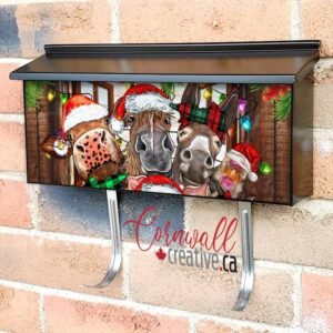 Greetings from The Barnyard Animals Wall-mounted Townhouse Mailbox Cover