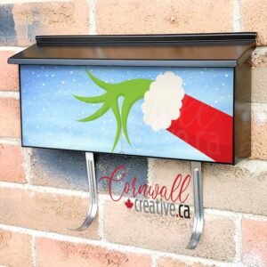 Grinch's Hand and Ornament Wall-mounted Townhouse Mailbox Cover