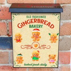 Cute Gingerbread Bakery Colonial Mailbox Cover