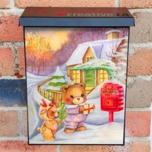 Little Bears' Letters to Santa Colonial Mailbox Cover