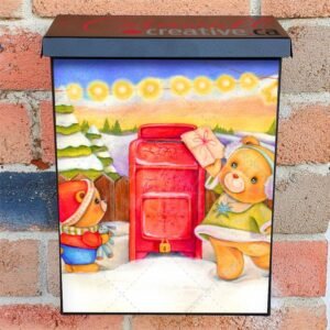 little Bears' Letters to Santa #2 Colonial Mailbox Cover