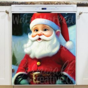 Cute Christmas Gnome #5 Magnetic Dishwasher Door Cover
