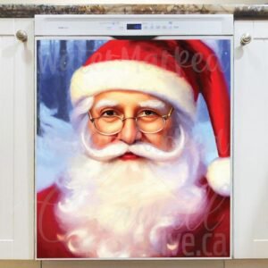 Beautiful Santa Claus Painting #3 Magnetic Dishwasher Door Cover