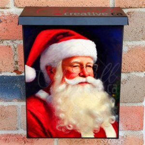 Beautiful Santa Claus Painting #5 Colonial Mailbox Cover