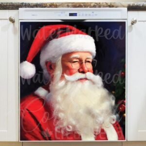 Beautiful Santa Claus Painting #5 Magnetic Dishwasher Door Cover