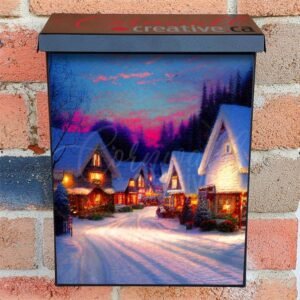 Christmas Night in the Village #10 Colonial Mailbox Cover