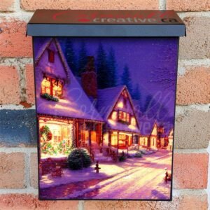 Christmas Night in the Village #12 Colonial Mailbox Cover
