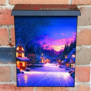 Christmas Night in the Village #14 Colonial Mailbox Cover