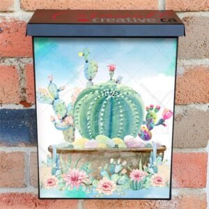 Beautiful Cactus Colonial Mailbox Cover
