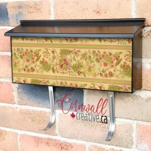 Victorian Flower Design #4 Wall-mounted Townhouse Mailbox Cover