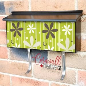 Cute Retro Flowers Wall-mounted Townhouse Mailbox Cover