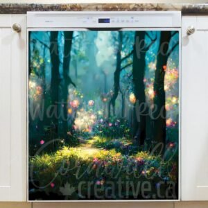 Flower Patch in the Forest Magnetic Dishwasher Door Cover