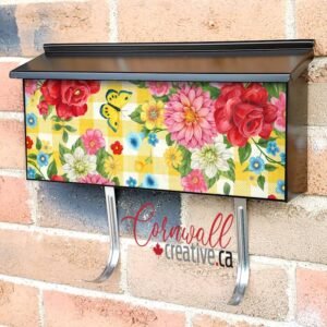 Pioneer Woman Rose Garden #2 Wall-mounted Townhouse Mailbox Cover