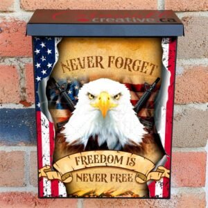 American Eagle and Flags #1 Colonial Mailbox Cover