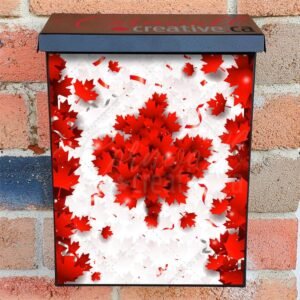 Beautiful Canadian Flag Colonial Mailbox Cover