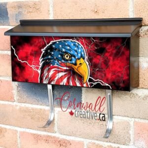 All American Eagle Wall-mounted Townhouse Mailbox Cover