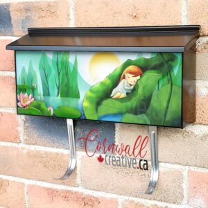 Little Sleeping Fairy Wall-mounted Townhouse Mailbox Cover