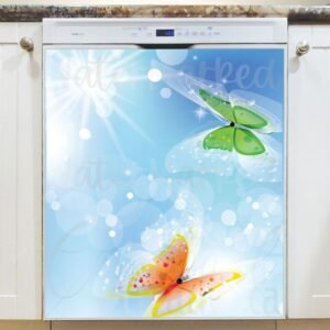 Morning Butterflies Magnetic Dishwasher Door Cover