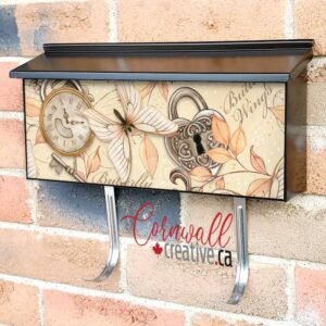 Vintage Butterfly Design #1 Wall-mounted Townhouse Mailbox Cover