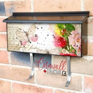 Vintage Butterfly Design #6 Wall-mounted Townhouse Mailbox Cover
