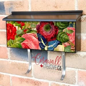 Vintage Butterfly Design #9 Wall-mounted Townhouse Mailbox Cover