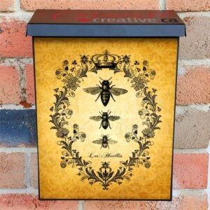 Vintage Bee Design Colonial Mailbox Cover