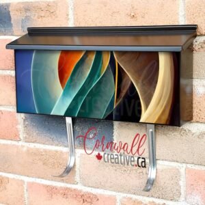 Beautiful Abstract Design #3 Wall-mounted Townhouse Mailbox Cover