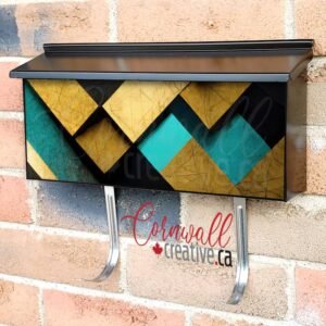 Beautiful Abstract Design #4 Wall-mounted Townhouse Mailbox Cover