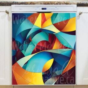 Beautiful Abstract Design #5 Magnetic Dishwasher Door Cover