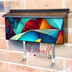 Beautiful Abstract Design #5 Wall-mounted Townhouse Mailbox Cover