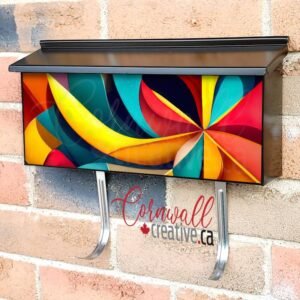 Beautiful Abstract Design #6 Wall-mounted Townhouse Mailbox Cover