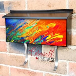 Beautiful Abstract Design #15 Wall-mounted Townhouse Mailbox Cover