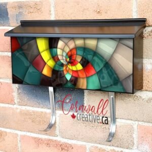 Colorful Mosaic Design #1 Wall-mounted Townhouse Mailbox Cover