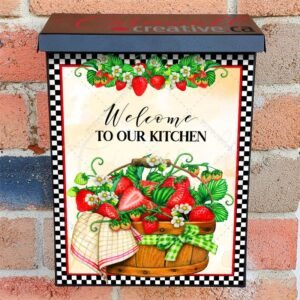 Strawberry Basket Colonial Mailbox Cover