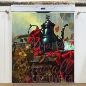 Still Life with Teapot Magnetic Dishwasher Door Cover