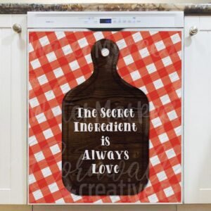 The Secret Ingredient Magnetic Dishwasher Door Cover