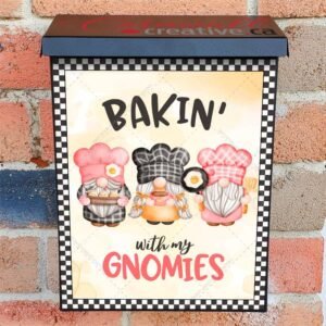 Baking Gnomes Colonial Mailbox Cover